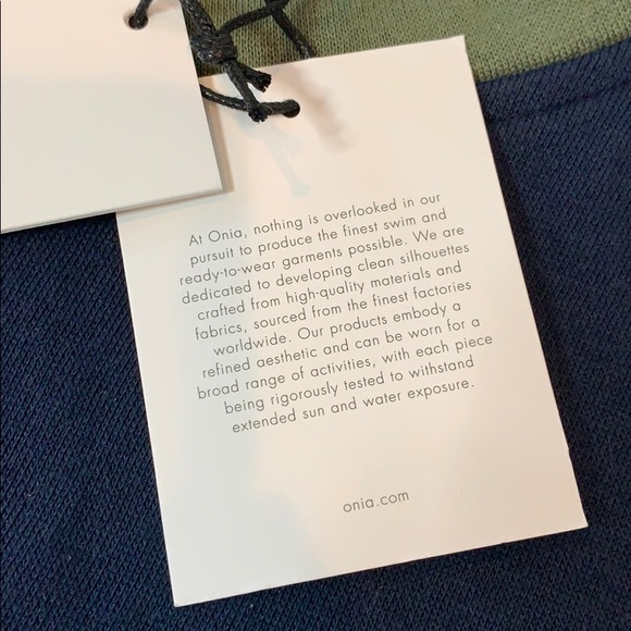 Onia Hudson Crewneck, Navy w/ Army Green Trim - Picture 13 of 15